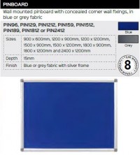 Pinboard Range And Specifications